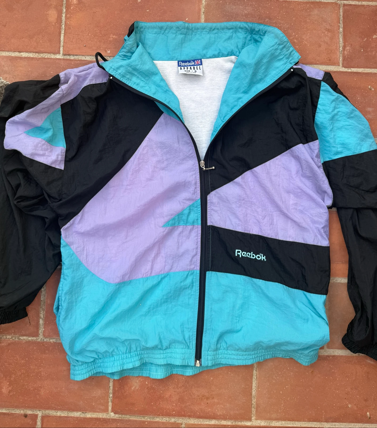 Veste coupe-vent Reebok Vintage des années 90 Oversize – photo 2